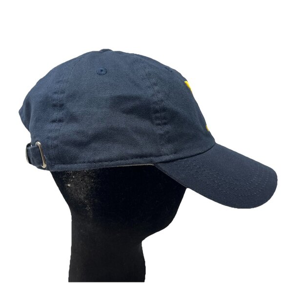 West Virginia University Mountaineers WVU Hockey Strapback Hat Cap Dad Logo - Picture 3 of 10